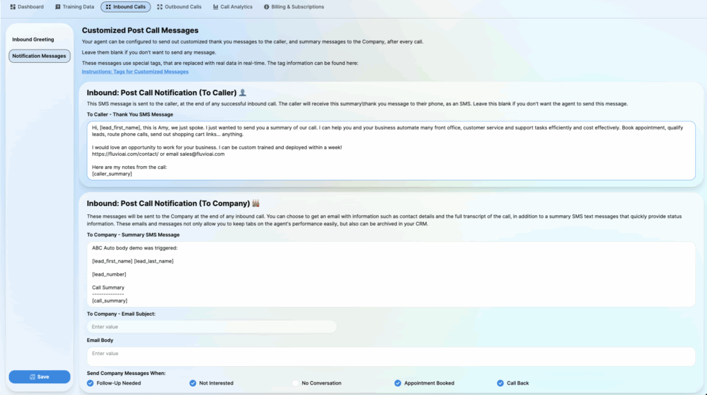 Notification Message